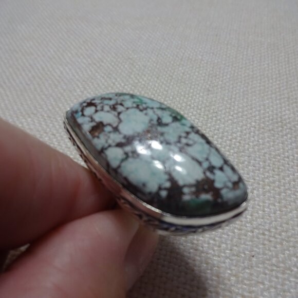 Natural WILD HORSE JASPER Handmade Sterling Ring Size 9.75 #883B - Picture 3 of 3